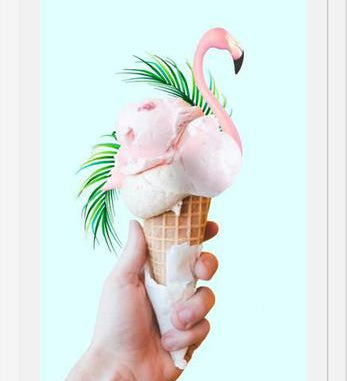 Cuadro Tropical Ice Cream