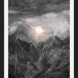 Cuadro Lines in the mountains VIII