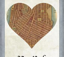 Cuadro New York City Map Print