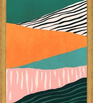 Cuadro Modern irregular Stripes 02