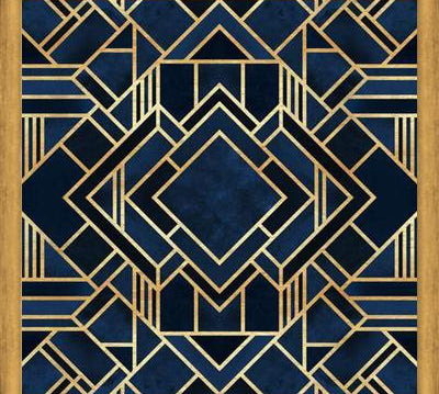 Cuadro Art Deco Blue