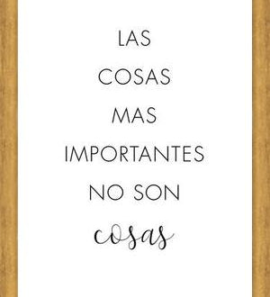 Cuadro Las cosas más importantes no son cosas