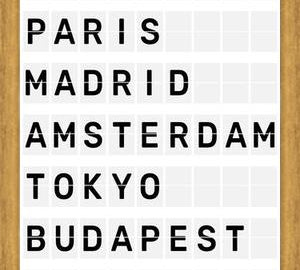 Cuadro Destinos Internacionales - Blanco