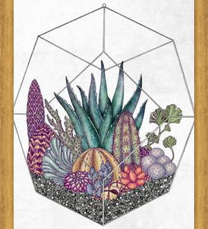 Cuadro Love cacti