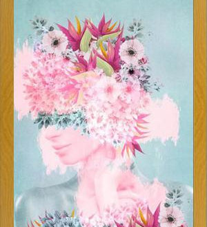 Cuadro Woman in flowers II
