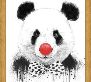 Cuadro Clown Panda
