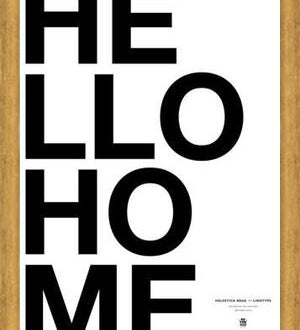 Cuadro Hello Home White