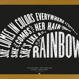 Cuadro She's like a rainbow, The Rolling Stones - Black