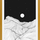 Cuadro Lines in the mountains II