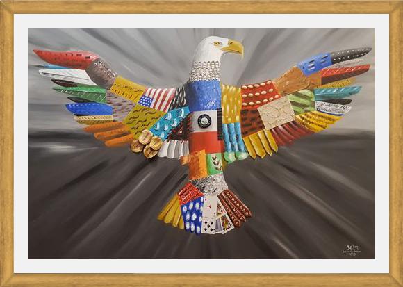 Cuadro Aguila calva americana