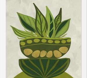 Cuadro Still life Green plants