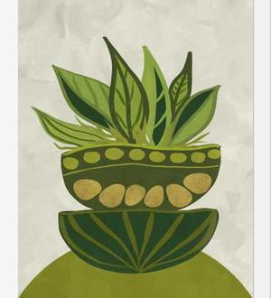 Cuadro Still life Green plants