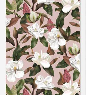Cuadro Magnolias Pink Pattern