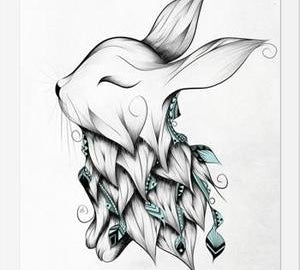 Cuadro Poetic Rabbit