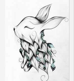 Cuadro Poetic Rabbit