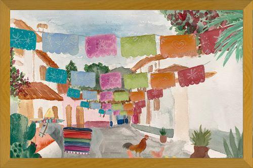 Cuadro Mural Pueblo Mexicano