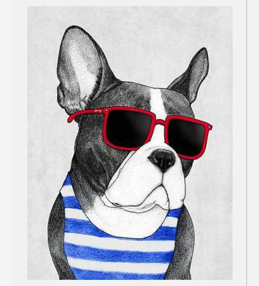 Cuadro Frenchie Summer Style