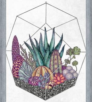 Cuadro Love cacti