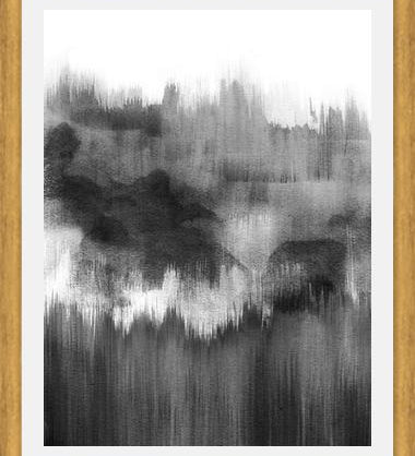 Cuadro Black watercolor brush strokes
