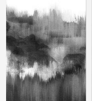 Cuadro Black watercolor brush strokes