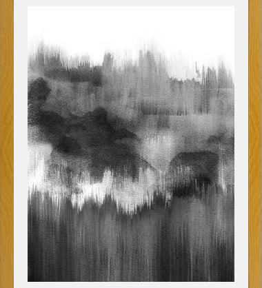 Cuadro Black watercolor brush strokes