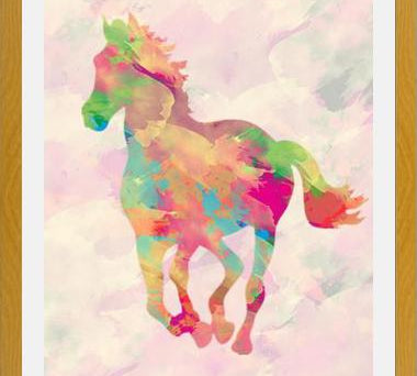 Cuadro Abstract Horse