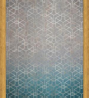 Cuadro Geométrico Plata Grunge