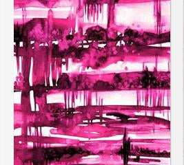 Cuadro UNDERLYING CONNECTION - HOT PINK