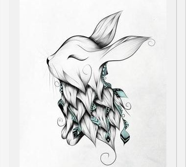 Cuadro Poetic Rabbit