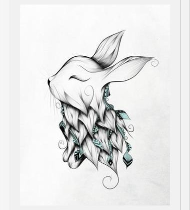 Cuadro Poetic Rabbit