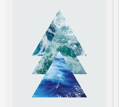 Cuadro Ocean Triangles