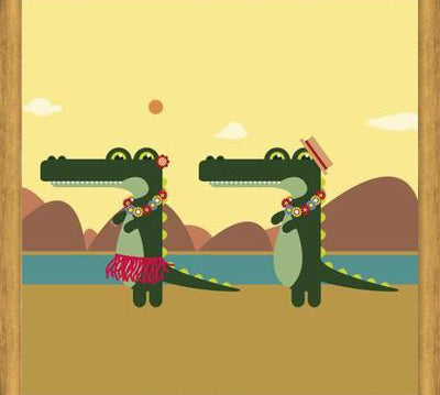 Cuadro Hawaiian Crocodiles
