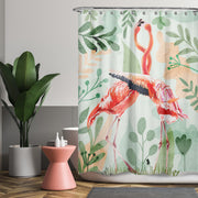 Cortina de Baño Flamingo Love
