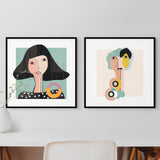 Set de Cuadros Personality Faces