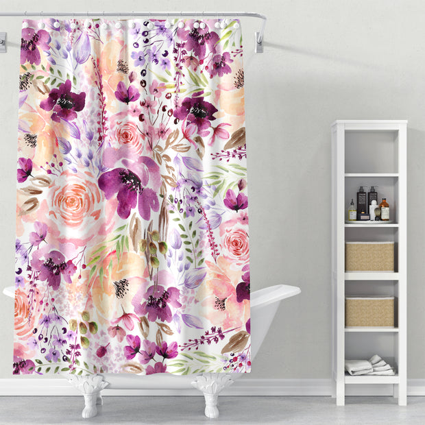 Cortina de Baño Floral Chaos