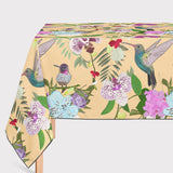 Mantel de Hule ORCHID, ALSTROEMERIAS AND CUTE HUMMING BIRDS