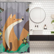 Cortina de Baño El zorro y las flores