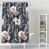 Cortina de Baño Anemones & Eucalyptus Blue