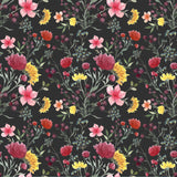 Mantel de Hule Multiflora Negro