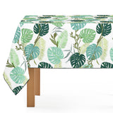 Mantel de Hule Tropical Leaves Pattern