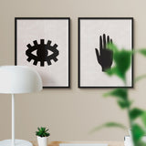 Set de Cuadros Black Eye Black Hand