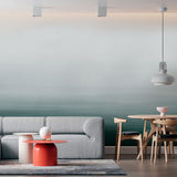 Papel Mural Teal Watercolor Gradient