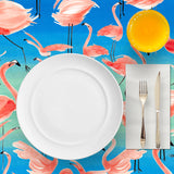 Mantel de Hule Flamingos Pink