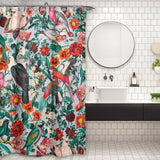 Cortina de Baño FLORAL AND BIRDS XIV