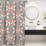 Cortina de Baño Zorros y conejos