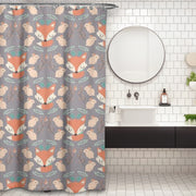 Cortina de Baño Zorros y conejos