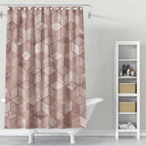 Cortina de Baño Colección Cubos - Rosado