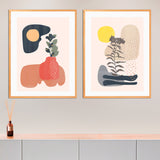 Set de Cuadros Organic Shapes 1 y 2