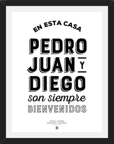 Cuadro Pedro Juan y Diego White