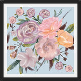 Cuadro Powdery Pastel Hand Drawn Roses Pattern